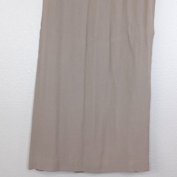 Eileen Fisher Lagenlook Neutral Wrap Midi Skirt - Picture 6 of 15